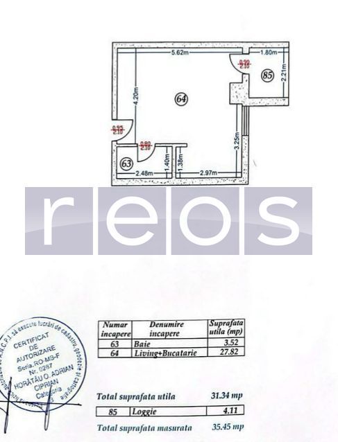 VANZARE GARSONIERA | 35MP | ZONA PIATA ALBA IULIA - Poză 6