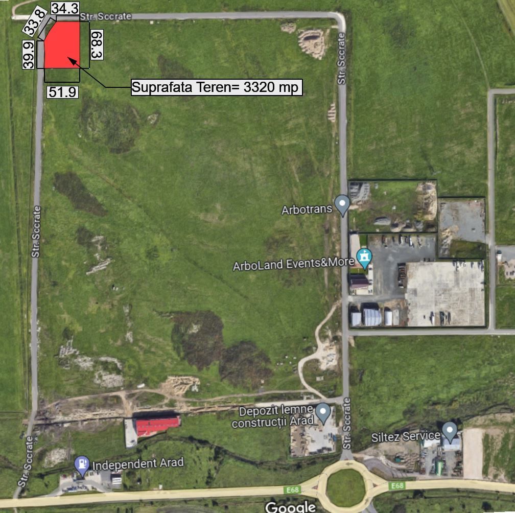 Teren de vanzare 3320 mp Arad cu PUZ si facilitați flexibile de plata - Poză 4