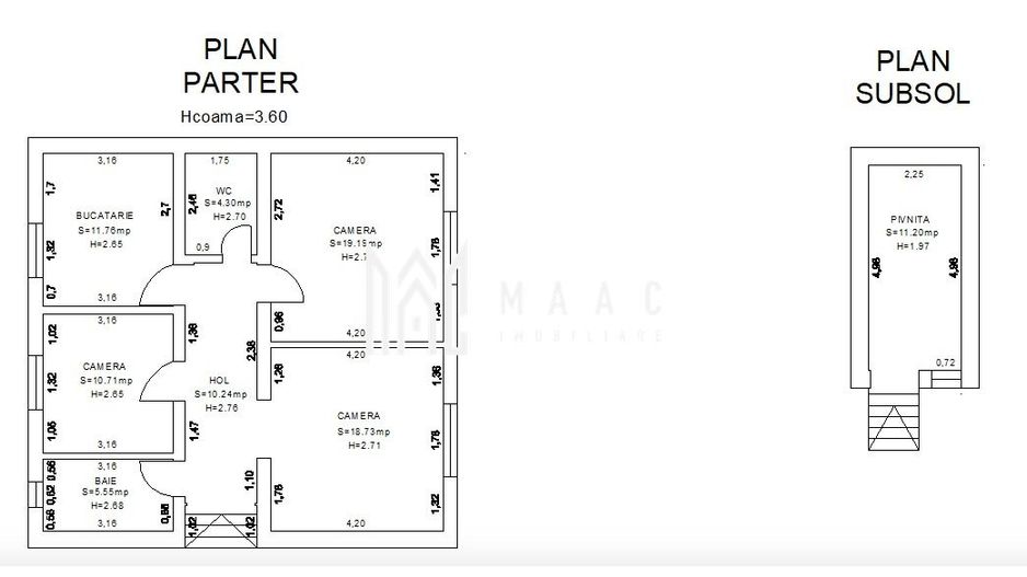 Spatiu birouri | Parcare | Curte | Terasa | Hipodrom - Schiță 1