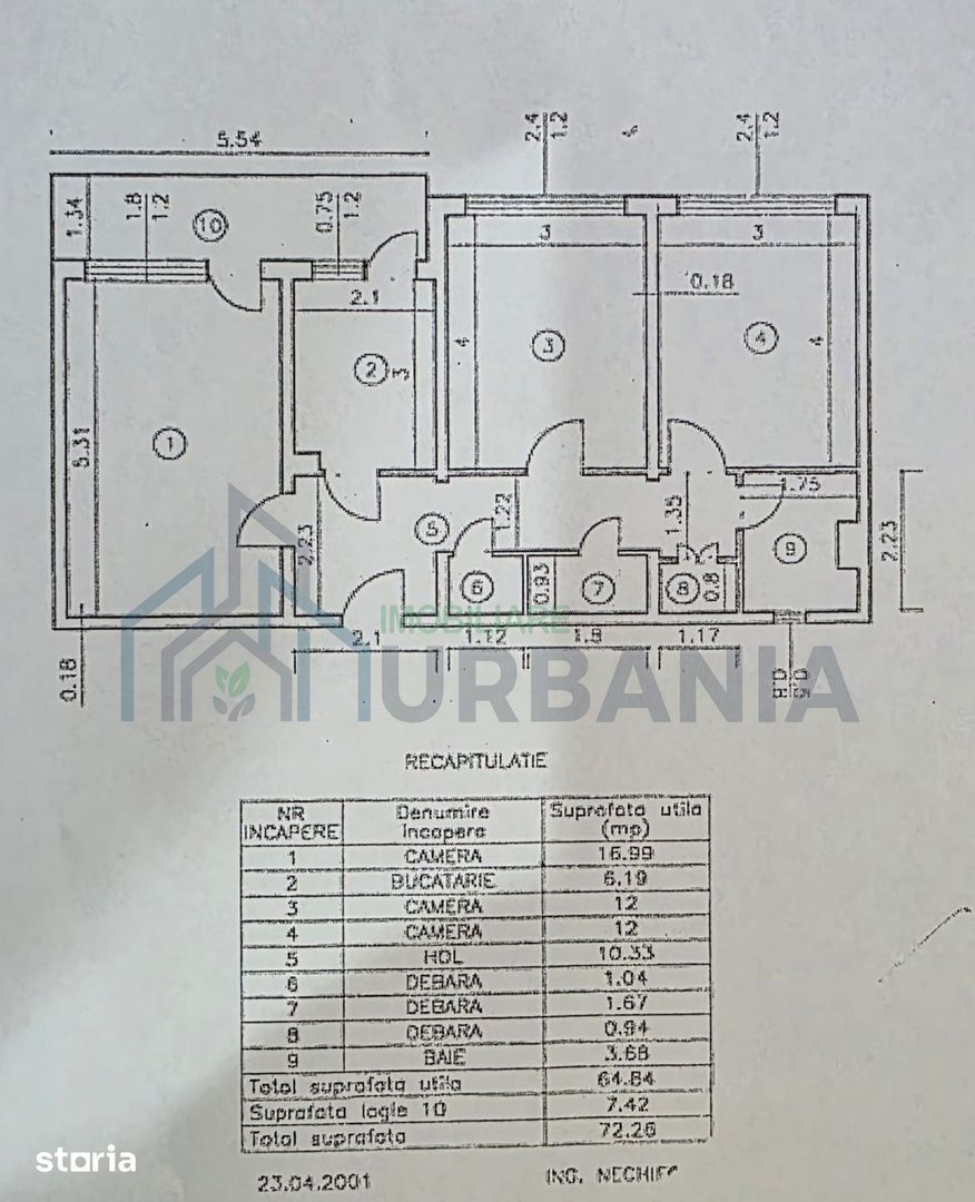 Apartament 3 camere decomandat, renovat, Podu Roș, Iași - Poză 1