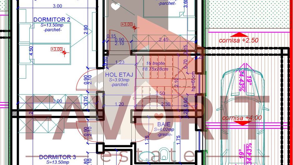 COMISION 0%. Duplex despartit prin garaj finisat la cheie in Dumbravita - Schiță 3