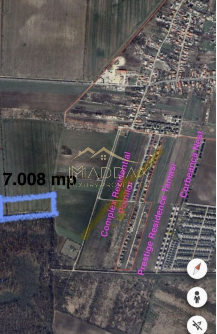 Teren Extravilan **7008 mp**Zona rezidentiala//Tamasi//Corbeanca - Poză 3