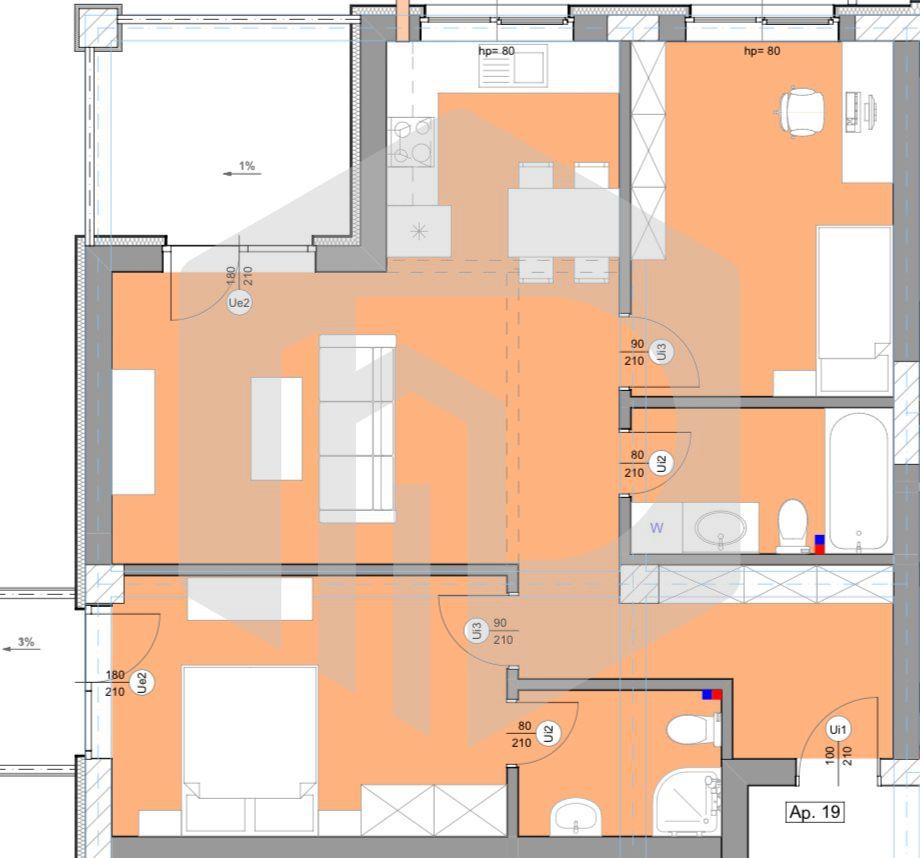 Apartament 3 camere 71mpu + Boxa Etaj 1 | Str. Brana-Selimbar - Poză 3