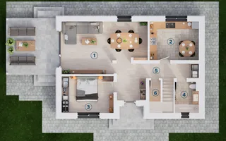 Casă individuală  lângă Sibiu | 5 camere | 136 mp utili | Teren 600mp - Schiță 14