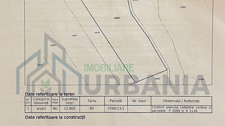 Teren extravilan 1,38 ha de vânzare în sat Boureni, comuna Balș, județul Iași - Poză 1