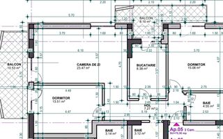 3 decomandat-bloc boutique parcare bonus  Metrou Nicolae Teclu - Schiță 8