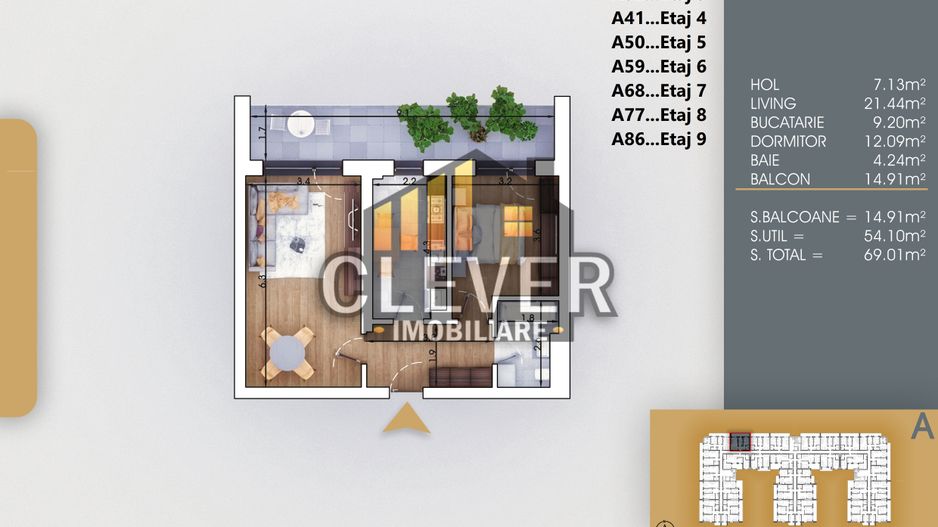 PROMO Apartament Premium 2 Camere 7 min. Metrou N. Teclu - Poză 2