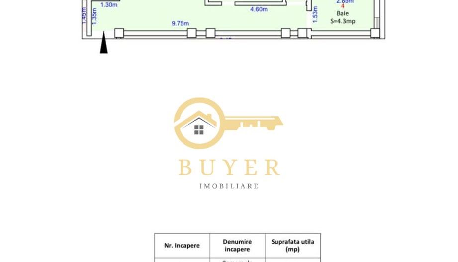 Apartament cu 3 camere pe Octavian Goga, Selimbar- parter inalt - Poză 3