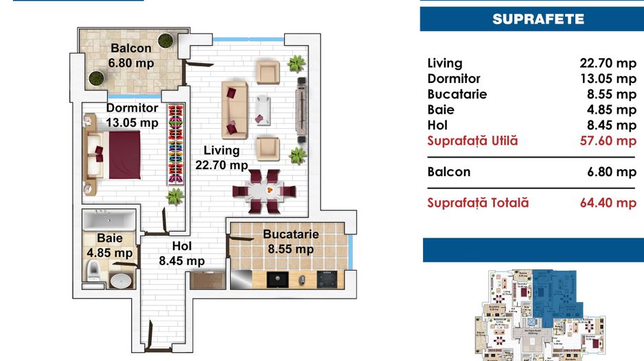 DRUMUL TABEREI-BRANCUSI, 2 CAMERE, ET. 4/6, BUCATARIE INCHISA, LIFT, DECOMANDAT - Poză 8