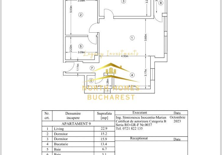 Apartament 3 Camere Pipera (langa rond OMV) - Poză 16