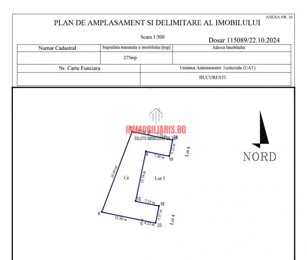 Theodor Pallady, Piscina Privata, Gradina proprie 275 mp, Comision 0% - Schiță 14