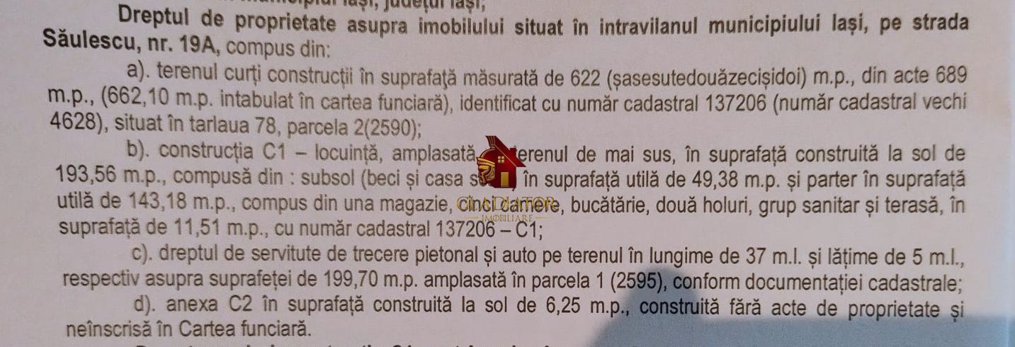 Casa + teren 622 mp strada Saulescu - zona Ultracentrala Iasi, nu rata - Poză 3