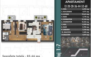Metalurgiei Apartament nou 3 camere, decomandat - Poză 8