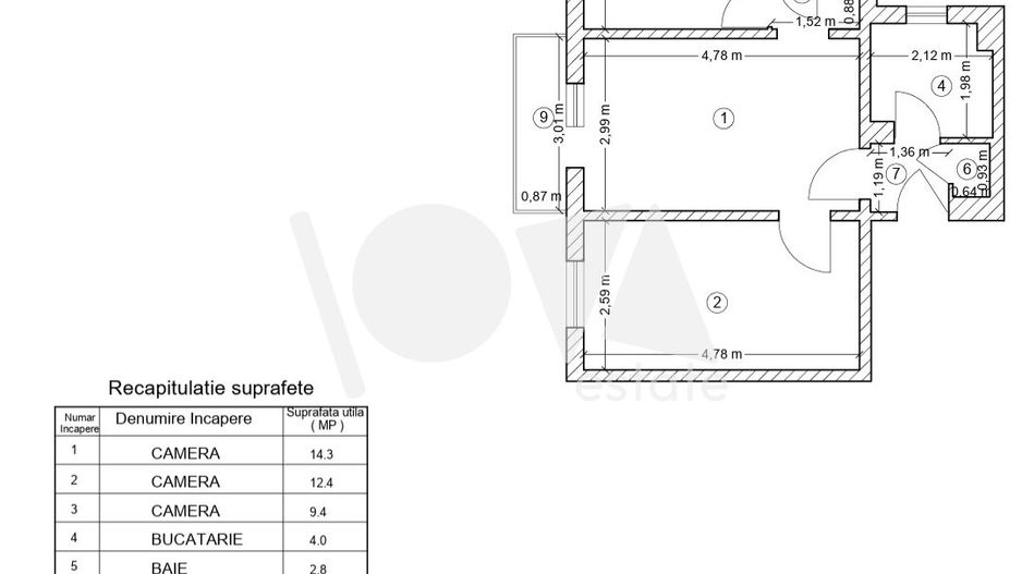De vânzare: apartament 3 camere, metrou - Nicolae Grigorescu - Poză 9