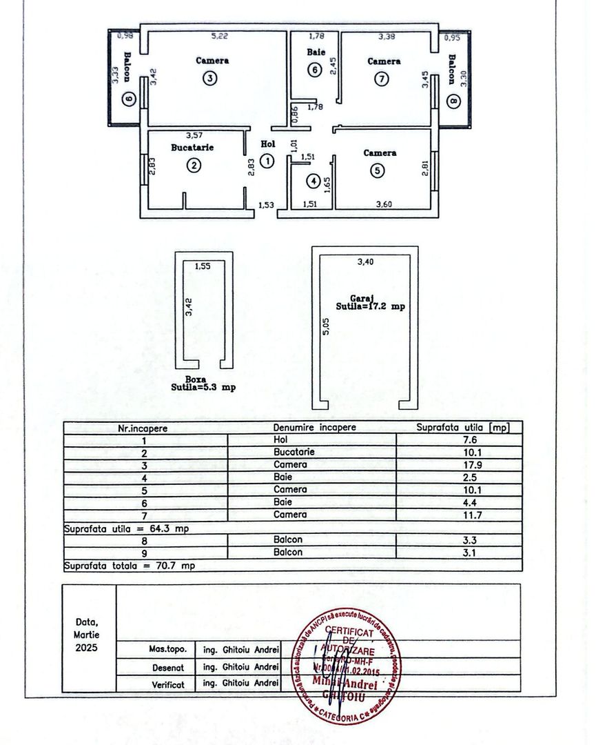 Girocului | 3 Camere | Etaj intermediat | Boxa + Garaj - Poză 10