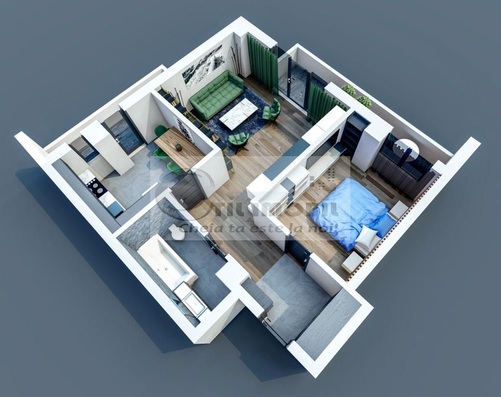 Apartament 2 camere decomandat 67mp - Bucium - Poză 3