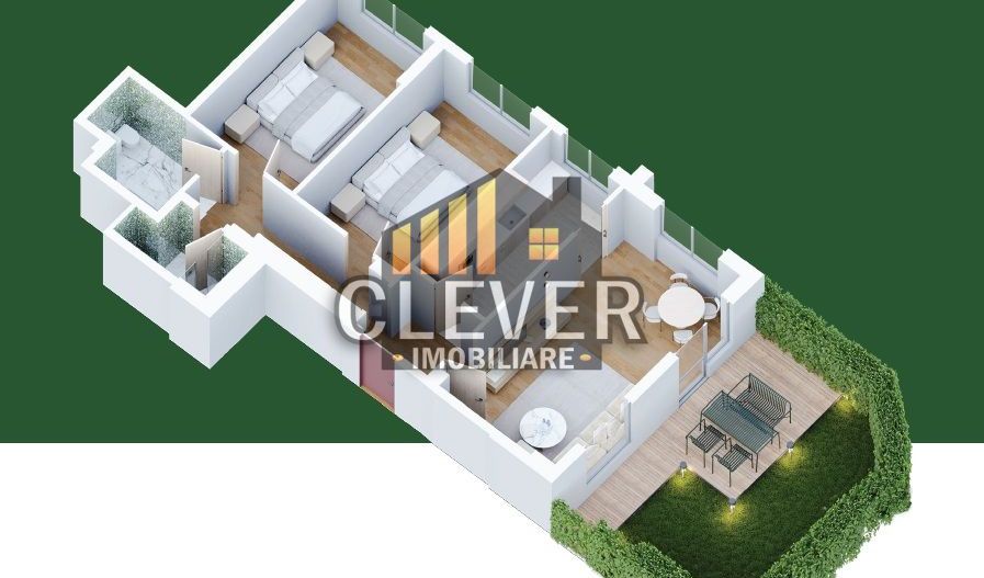 Apartament 3 Camere cu Curte Privată | Metrou Nicolae Teclu - Schiță 13