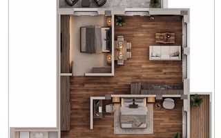 Apartament 3 camere 83 mp cu 2 terase, bloc nou, zona Marasti! - Schiță 3