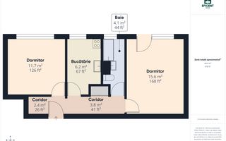 Apartament cu 2 camere etaj 2 - Complex Studențesc - Timișoara - Poză 15