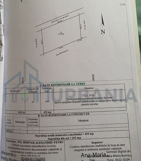 Teren intravilan 493 mp în Ciurea, Iași, vedere panoramică, apă și canalizare, ideal pentru casă - Poză 8