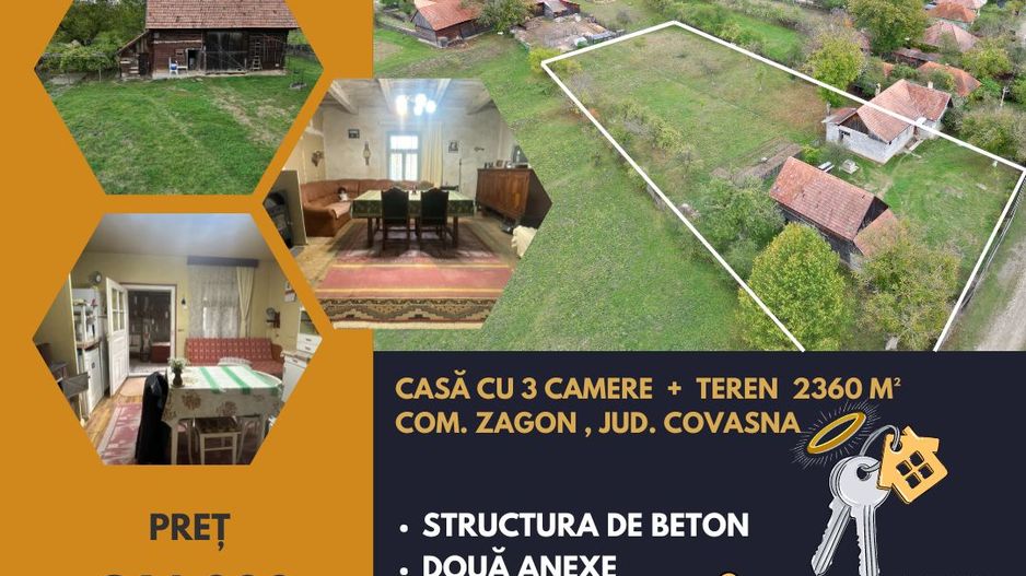 Casă 3 camere 100 M² cu 2360 M² teren - Poză 1