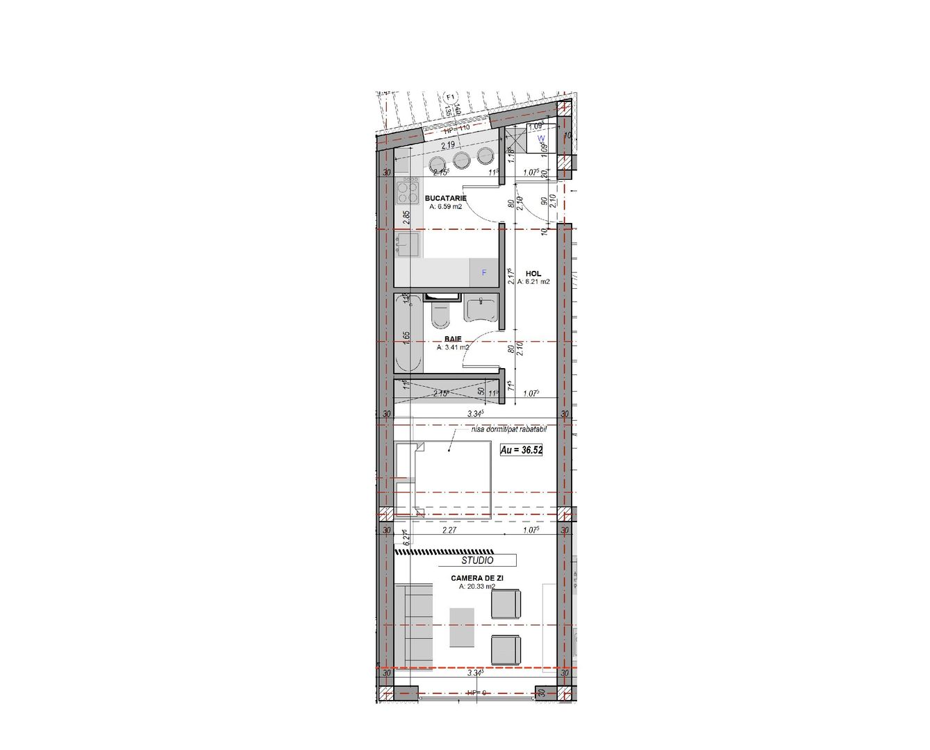 Garsonieră finisată la cheie, decomandată, cu balcon, etaj 1 - Poză 6
