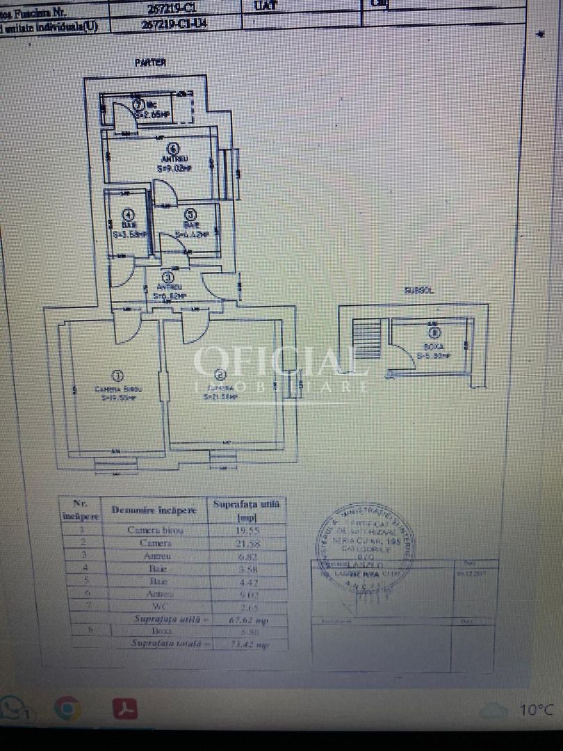 Spatiu De Birouri | 68 Mp | 2 Camere | Parcare | Zona Piata Cipariu - Poză 6