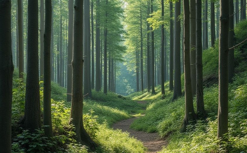 149 ha pădure mixtă (rășinoase și fag), Dambovita – acces excelent - Poză 1