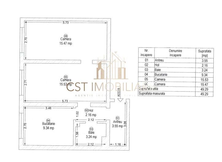 Apartament cu 2 camere / Buziasului - Poză 9