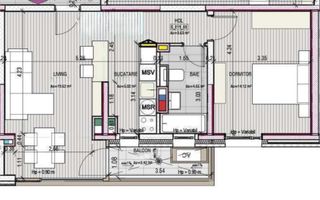 Apartament 2 camere | Tei – Parcul Circului | imobil 2025 - Schiță 8