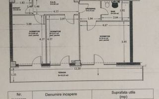 Penthouse pe doua niveluri cu 5 camere in cartierul Buna Ziua! - Schiță 15