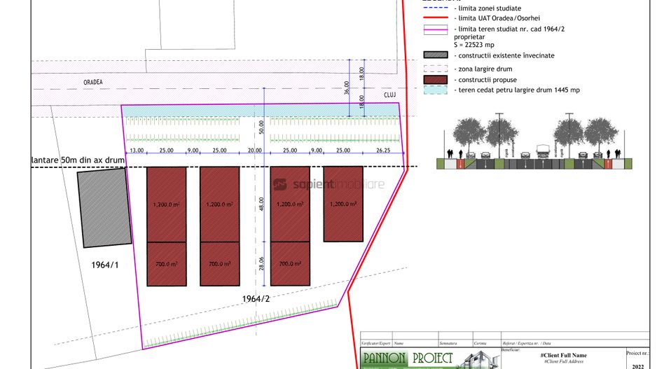 Sapient | Teren Investițional, Calea Clujului (E60), Oradea - Schiță 6