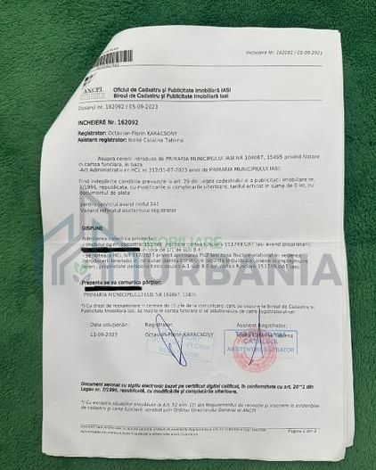 Teren intravilan de vânzare în Iași, zona 719 - Poză 1