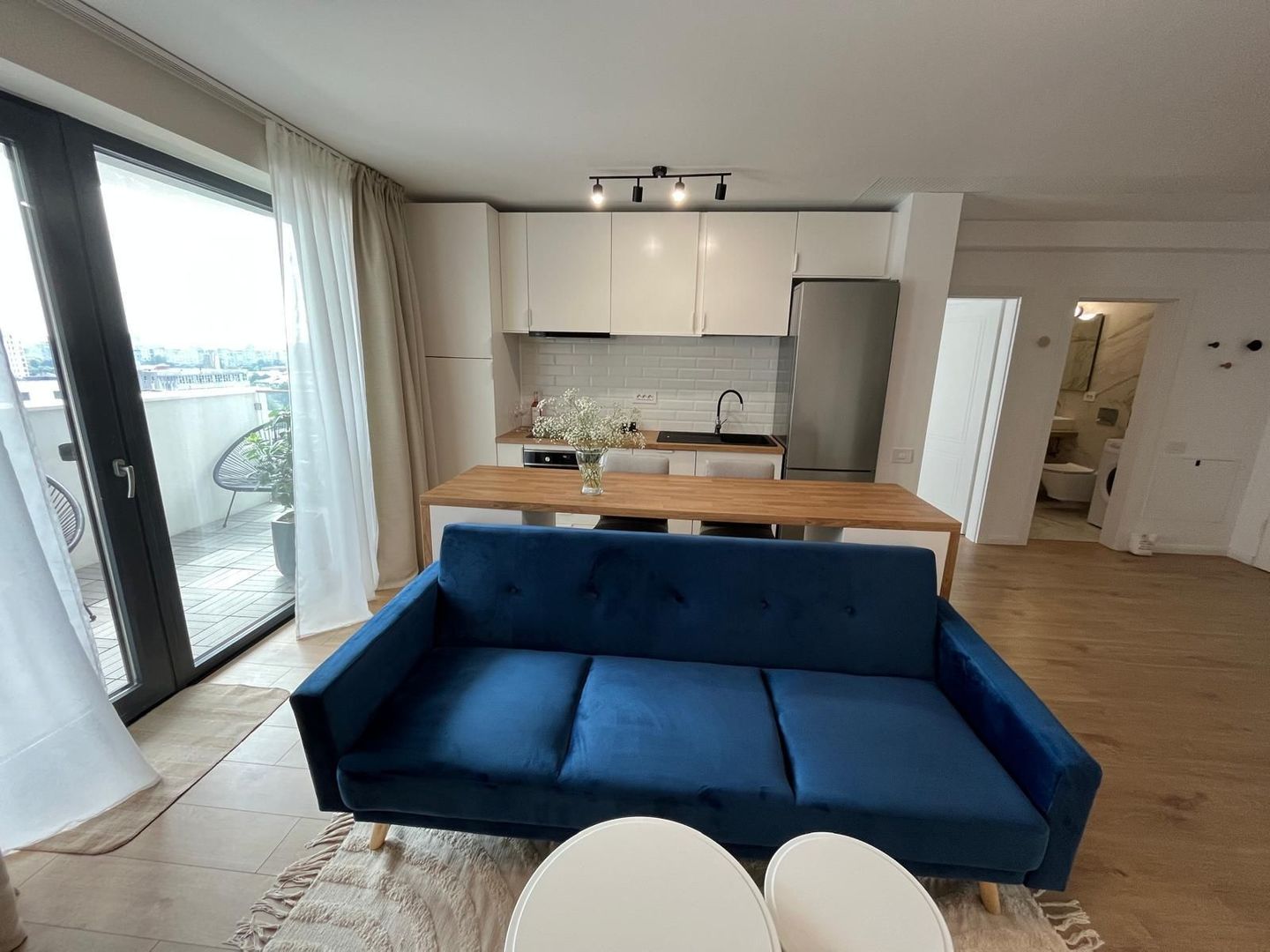 Apartament mobilat 2 camere superb cu terasa | Core Timpuri Noi - Poză 8