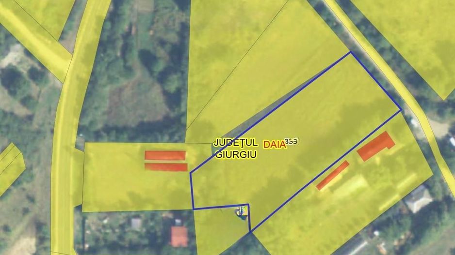 teren intravilan  sat Daia, județul Giurgiu,Dealul Florilor - Schiță 3