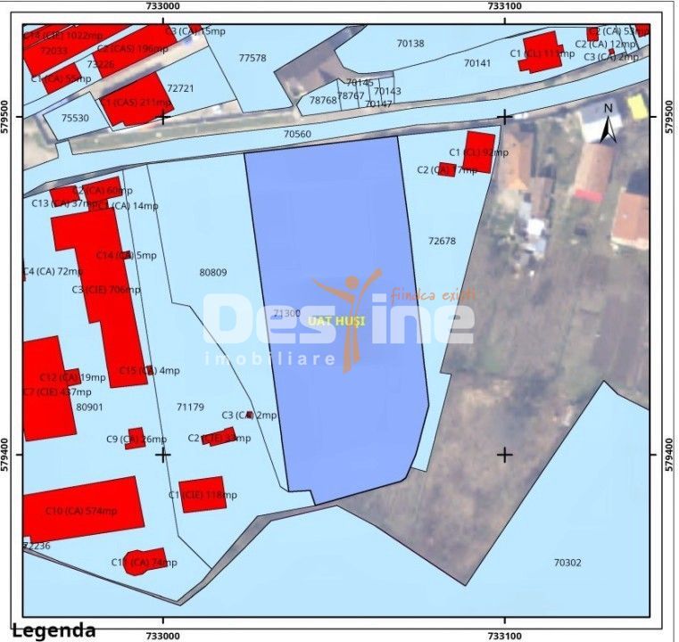Teren intravilan categorie de folosinta curti constructii, Husi - Poză 3