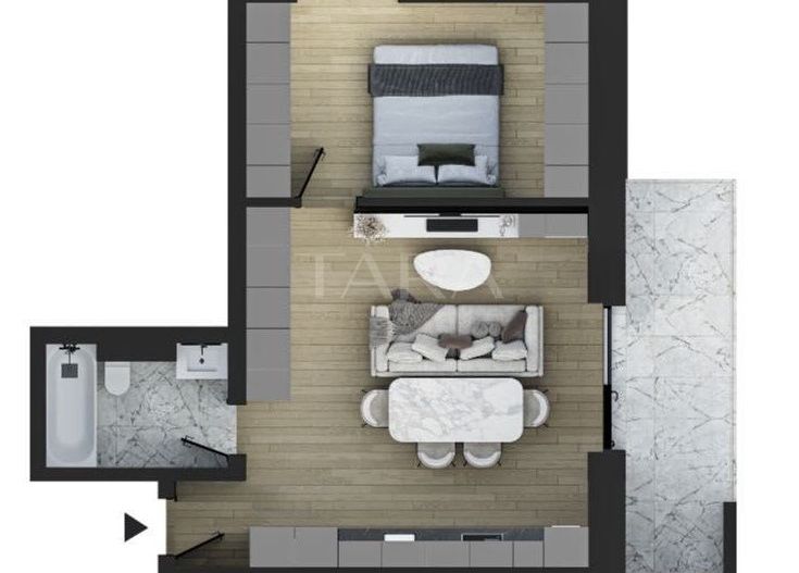 Apartament cu 2 camere de vanzare in Chinteni - Poză 1