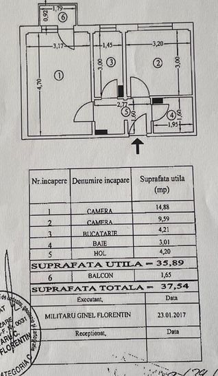 Apartament 2 camere renovat, bloc reabilitat, Parc Drumul Taberei - Schiță 12