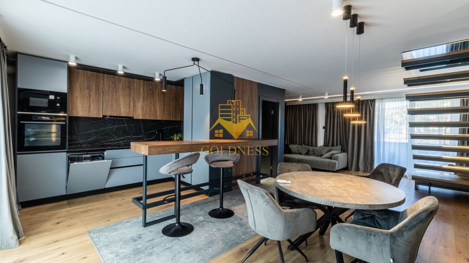 Penthouse mobilat lux, parcare, AC, bloc nou, Semicentral, zona Horea - Poză 4