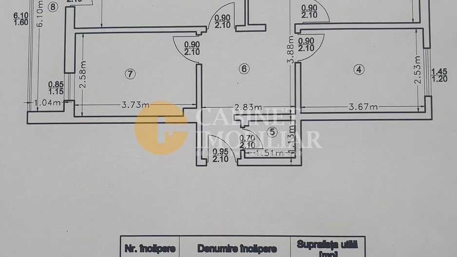 3 CAMERE DECOMANDAT - 2 BĂI -71 MP - ETAJ 1/4 - Mircea cel Batran - Poză 11