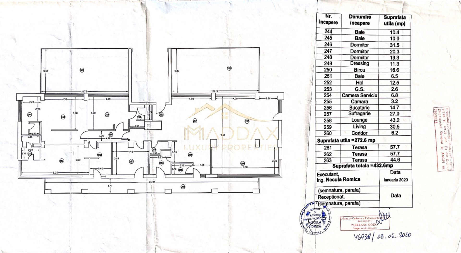 Incredible Penthouse *433 SQM* + 160 SQM Terrace // Baneasa - Schiță 61