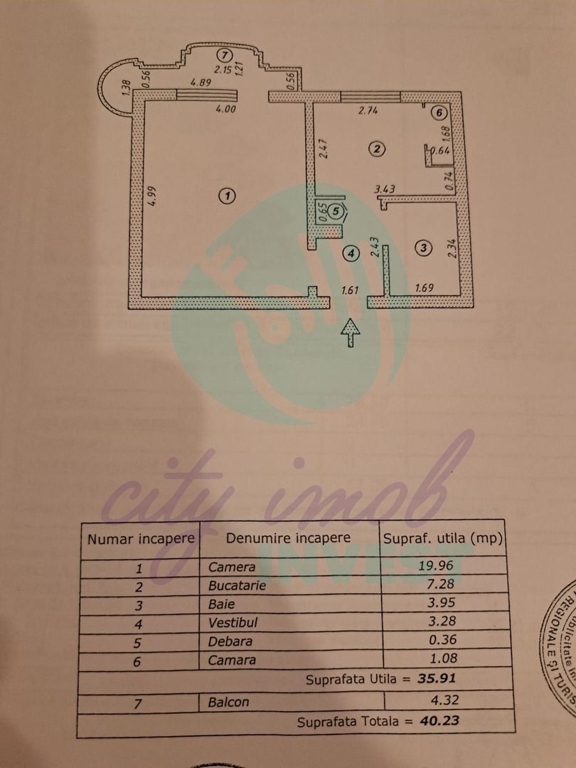Garsonieră |  40 mp | Panduri- Metrou Academia Militară | Bloc Anvelopat - Poză 4