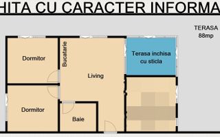 Apartament cu 3 camere/64mp/terasa 88mp+parcare/zona Eroilor. - Poză 1
