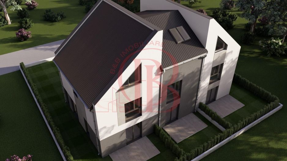 Vilă Triplex 4 Cam Arhitectură Modernă- Grădină Individuală -Panouri solare - Poză 7