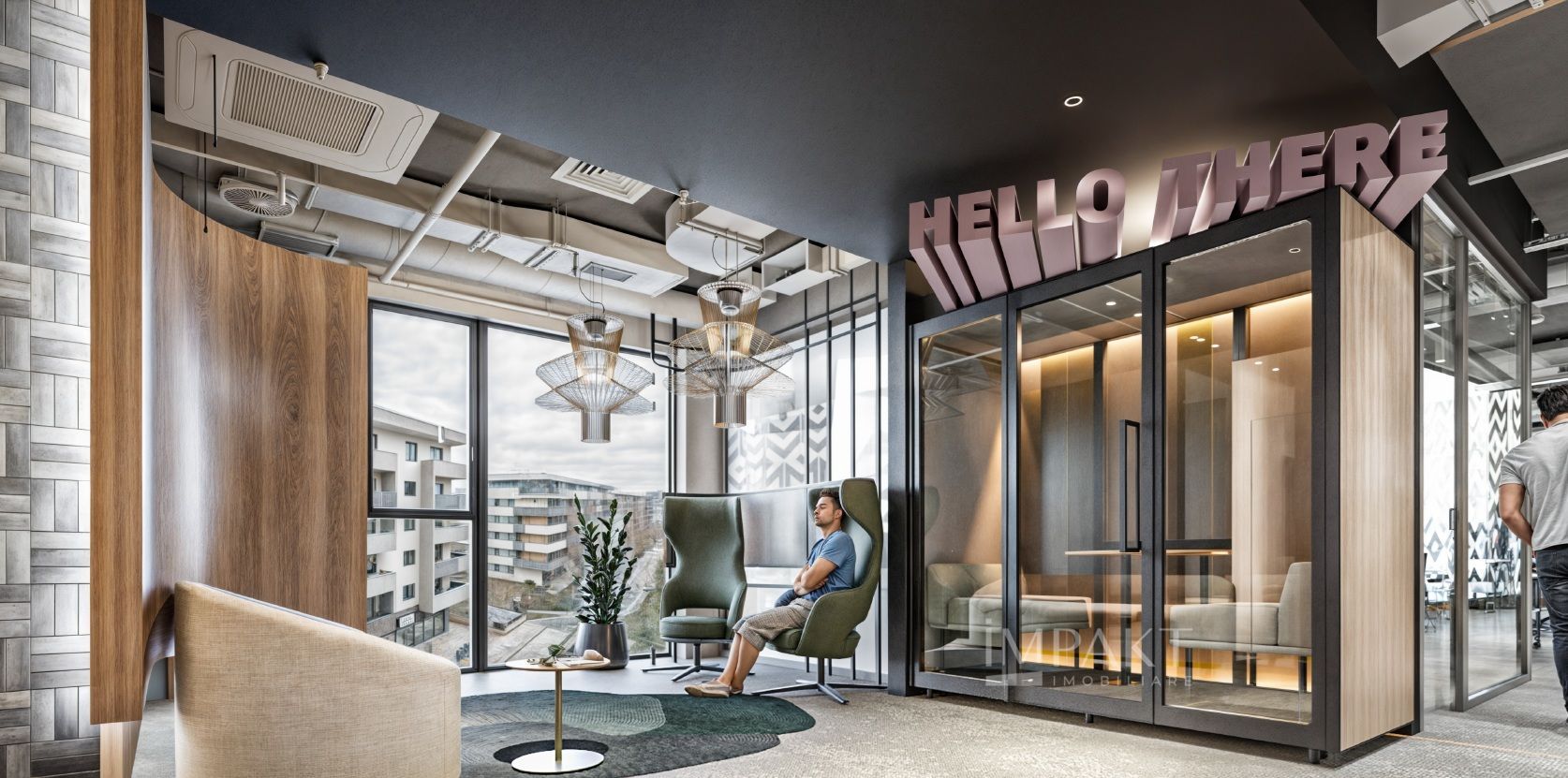 Spatiu servicii in cladire de birouri 440 m2 finisat la CHEIE,  Europa - Poză 8