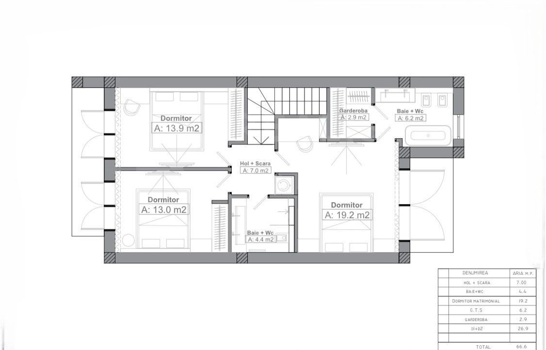 Vânzare, Proiect de 8 townhouse, str. Dumbrăviței, Hrușova, Criuleni - Poză 6