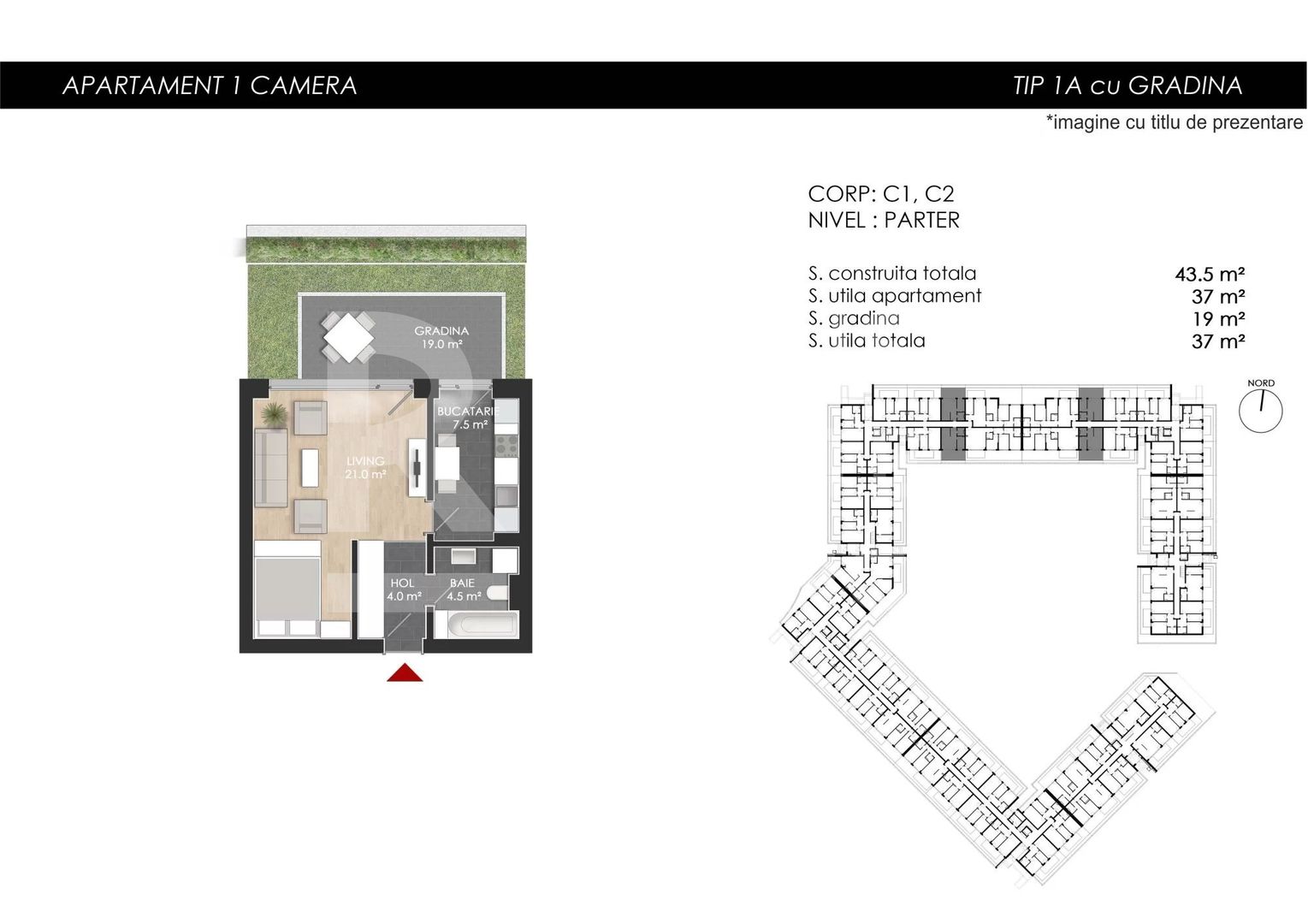 Vânzare, apartament tip studio în zona Bucureștii Noi - Poză 10