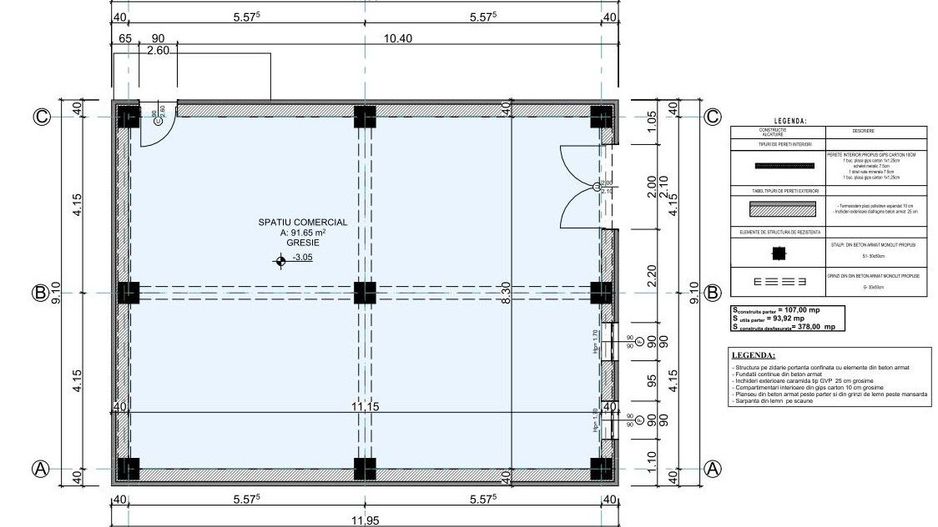 DE INCHIRIAT - Spatiu comercial la DEMISOL, suprafața 94 mp, zona CARTIER. - Poză 9