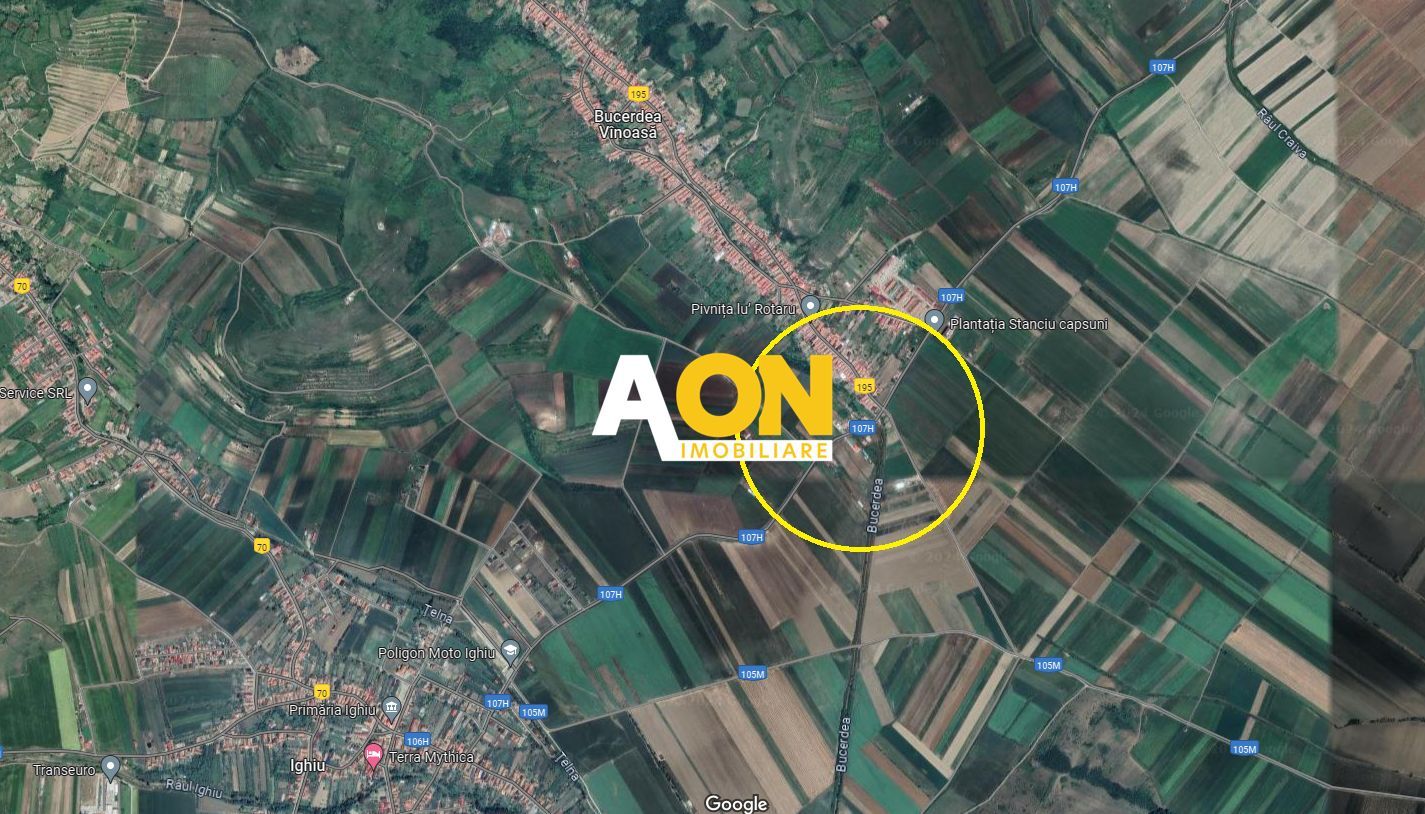 Teren 1400 mp, deschidere 12 metri, Bucerdea Vinoasa - Poză 2