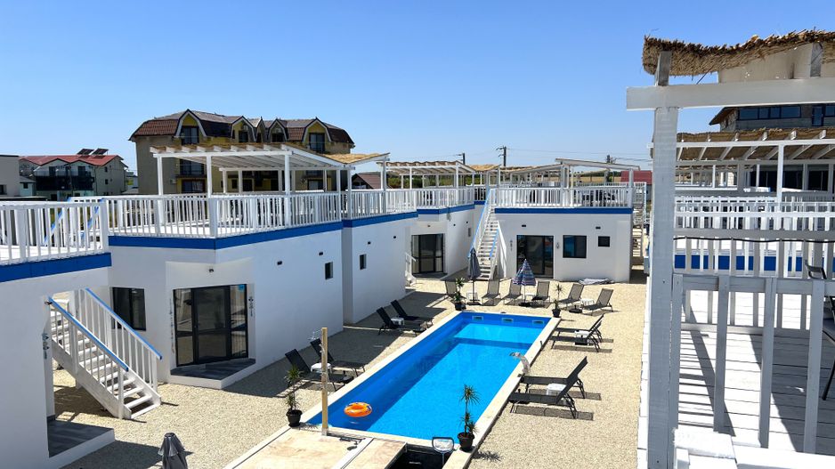 10 Casute Greek Bungalows , Piscina, la Malul Marii, Afacere la Cheie - Poză 22